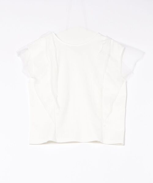 H.TOKYO(エイチトウキョウ)の「チュールフリルトップス(Tシャツ/カットソー・レディース・ホワイト/ブラック・FREE)」の3枚目の写真