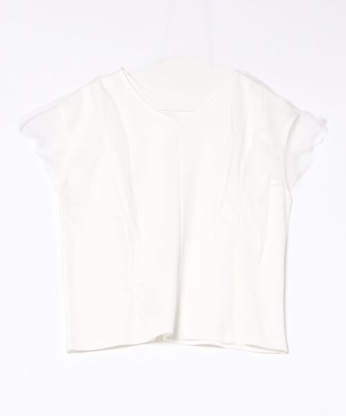 H.TOKYO(エイチトウキョウ)の「チュールフリルトップス(Tシャツ/カットソー・レディース・ホワイト/ブラック・FREE)」の15枚目の写真
