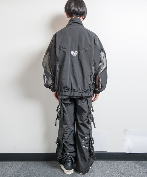 BACKSTAGE PASS(バックステージパス)の「OPENING ACT(オープニングアクト)シャカシャカ ワイド カーゴパンツ【セットアップ対応可】(カーゴパンツ・メンズ・ブラック/マルチ/ホワイト・FREE)」の12枚目の写真