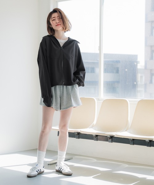 coca uvカットパーカーL 新品 新品】coca UVカットギャザーパーカー Lサイズ アイボリー コカ