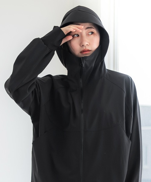 coca（coca）（コカ）の「UVカットドルマンパーカー（パーカー・レディース・アイボリー/ブラック・S/M/L）」の9枚目の写真