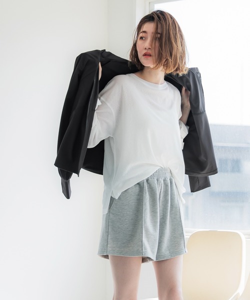 coca（coca）（コカ）の「UVカットドルマンパーカー（パーカー・レディース・アイボリー/ブラック・S/M/L）」の11枚目の写真