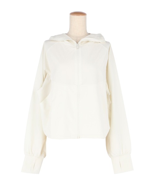 coca（coca）（コカ）の「UVカットドルマンパーカー（パーカー・レディース・アイボリー/ブラック・S/M/L）」の18枚目の写真