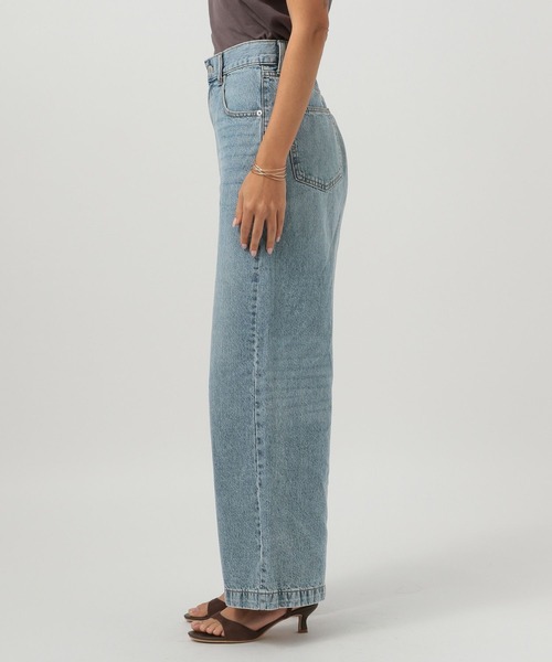 BAYFLOW（ベイフロー）の「[ウエストゴム仕様でノンストレス]アソートワイドデニム（デニムパンツ・レディース・サックスブルー/インディゴブルー/ブルー系・SMALL/MEDIUM/LARGE）」の16枚目の写真