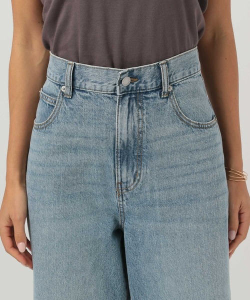 BAYFLOW（ベイフロー）の「[ウエストゴム仕様でノンストレス]アソートワイドデニム（デニムパンツ・レディース・サックスブルー/インディゴブルー/ブルー系・SMALL/MEDIUM/LARGE）」の20枚目の写真