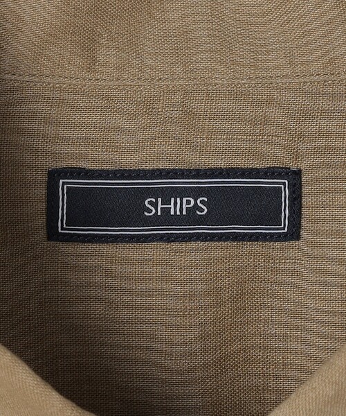 SHIPS（シップス）の「SHIPS: ウォッシュド リネン ソリッド シャツ（シャツ/ブラウス・メンズ・ブラック/オリーブ/ブルー/ホワイト/ネイビー/ベージュ・SMALL/MEDIUM/LARGE/X-LARGE）」の18枚目の写真
