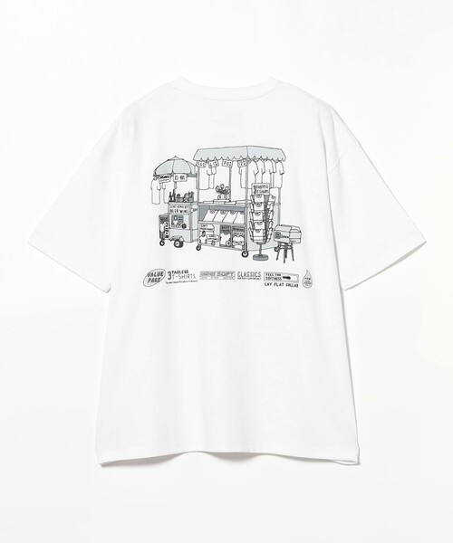 BEAMS T(ビームスティー)の「TRAVELING T-SHIRT(Tシャツ/カットソー・メンズ・ホワイト・S/L/M/XL)」の12枚目の写真