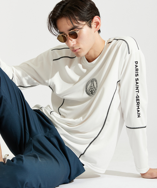 PARIS SAINT-GERMAIN(パリサンジェルマン)の「【Paris Saint-Germain / パリ・サン=ジェルマン】 JP Monochrome L/S(Tシャツ/カットソー・メンズ・ホワイト/ブラック・MEDIUM/LARGE/X-LARGE)」の2枚目の写真