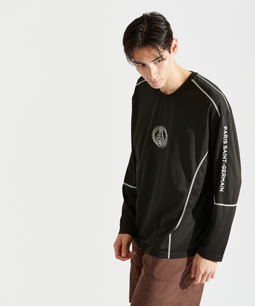 PARIS SAINT-GERMAIN(パリサンジェルマン)の「【Paris Saint-Germain / パリ・サン=ジェルマン】 JP Monochrome L/S(Tシャツ/カットソー・メンズ・ホワイト/ブラック・MEDIUM/LARGE/X-LARGE)」の1枚目の写真
