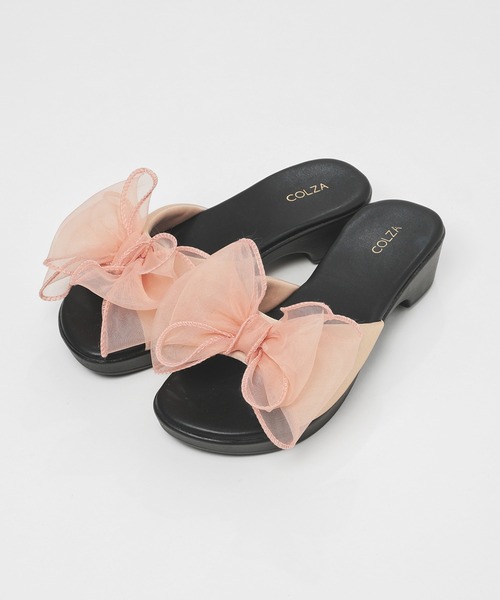 Honeys（ハニーズ）の「下駄サンダル（サンダル・レディース・コーラルピンク/アイボリー/パープル系その他/アイボリー系・M/LL/L）」の4枚目の写真