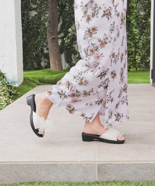 Honeys（ハニーズ）の「下駄サンダル（サンダル・レディース・コーラルピンク/アイボリー/パープル系その他/アイボリー系・M/LL/L）」の16枚目の写真