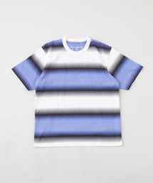 ☆EDIFICE/エディフィス ボーダー柄 7分袖Tシャツ/メンズ/46(M) EDIFICE｜エディフィス（メンズ）のTシャツ/カットソー