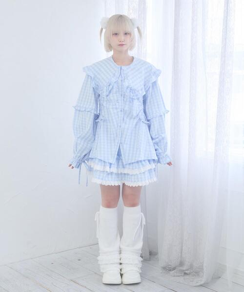 Whinny(ホワイニー)の「Whinny/《3WAY仕様♪》23世紀スーパーパラダイス(シャツ/ブラウス・レディース・ネイビー/サックスブルー・FREE)」の11枚目の写真
