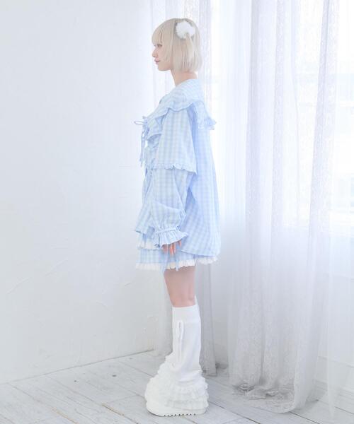 Whinny(ホワイニー)の「Whinny/《3WAY仕様♪》23世紀スーパーパラダイス(シャツ/ブラウス・レディース・ネイビー/サックスブルー・FREE)」の12枚目の写真