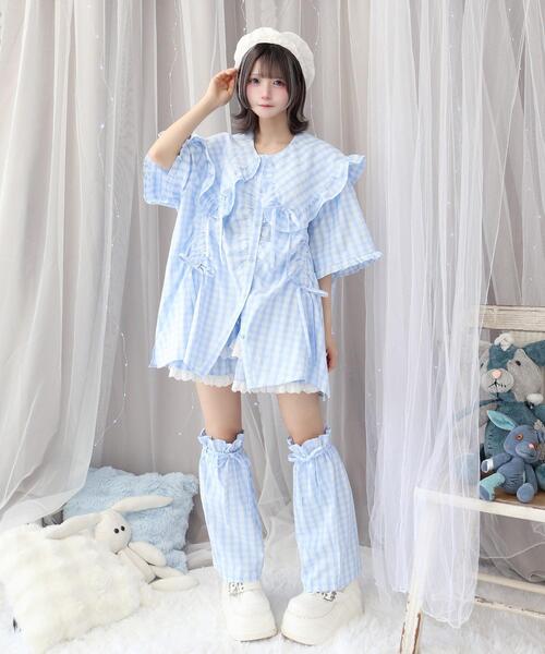 Whinny(ホワイニー)の「Whinny/《3WAY仕様♪》23世紀スーパーパラダイス(シャツ/ブラウス・レディース・ネイビー/サックスブルー・FREE)」の15枚目の写真