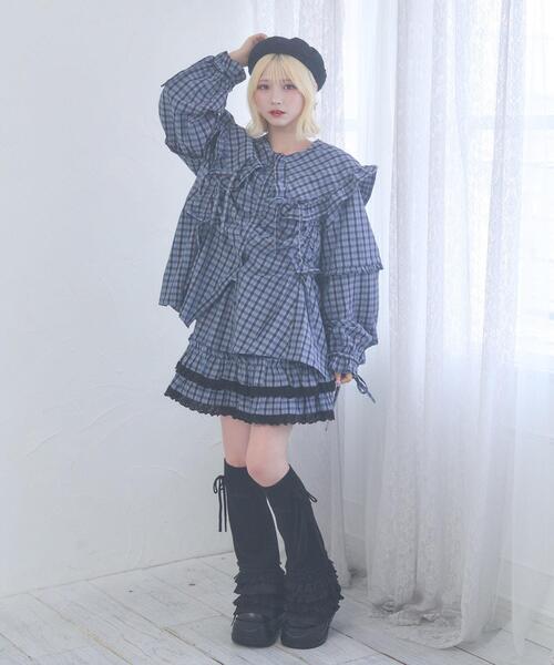 Whinny(ホワイニー)の「Whinny/《3WAY仕様♪》23世紀スーパーパラダイス(シャツ/ブラウス・レディース・ネイビー/サックスブルー・FREE)」の17枚目の写真