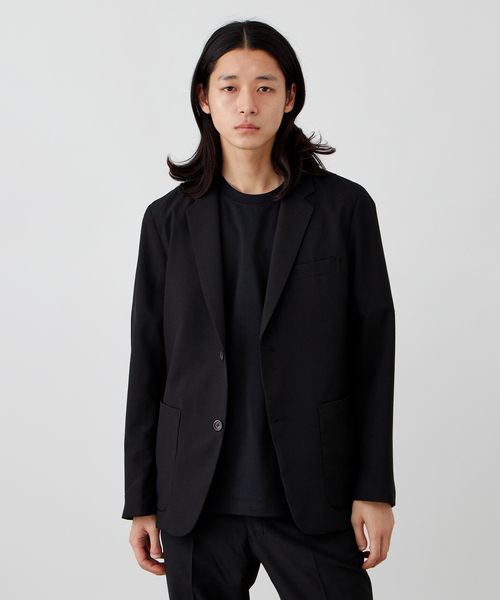 B.C STOCK(ベーセーストック)の「【軽量/洗える】ポリエステルトロピカル テーラードジャケット(テーラードジャケット・メンズ・ブラック/ネイビー・MEDIUM/LARGE/X-LARGE)」の1枚目の写真