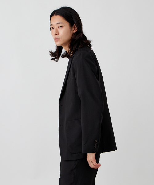 B.C STOCK(ベーセーストック)の「【軽量/洗える】ポリエステルトロピカル テーラードジャケット(テーラードジャケット・メンズ・ブラック/ネイビー・MEDIUM/LARGE/X-LARGE)」の3枚目の写真