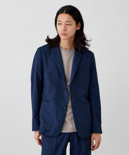 B.C STOCK(ベーセーストック)の「【軽量/洗える】ポリエステルトロピカル テーラードジャケット(テーラードジャケット・メンズ・ブラック/ネイビー・MEDIUM/LARGE/X-LARGE)」の6枚目の写真