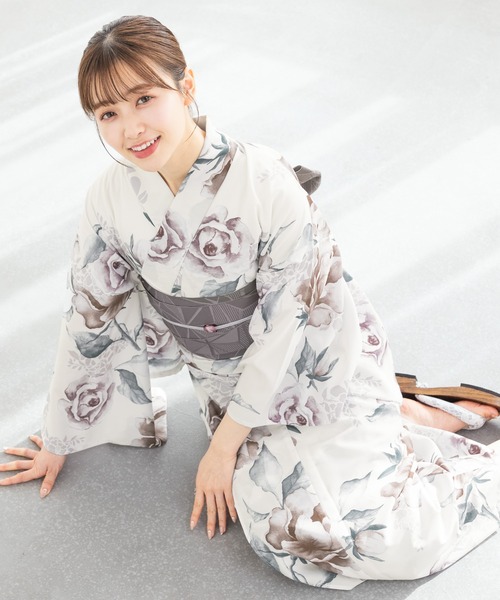 SOUBIEN] ソウビエン 浴衣 2点 セット floro レディース (浴衣/半幅帯