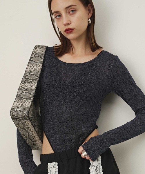 VIOLETTA(ヴィオレッタ)の「ワンハンドルスリムシェイプバッグ(ショルダーバッグ・レディース・ブラック/マルチ/レッド・FREE)」の17枚目の写真
