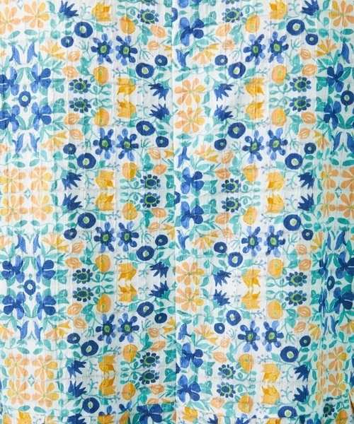 Jocomomola（ホコモモラ）の「【日本製】Rosa flamenco フラワープリントタックワンピース（ワンピース・レディース・ブルー/ピンク・40）」の11枚目の写真