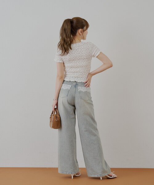 Chico（チコ）の「【6色展開】フロントリボンボレロデザインT（T