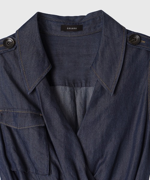 ノースリーブトレンチディティールワンピース（ワンピース