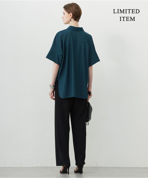 WEB限定・洗える】シアートリコット スキッパーカットソー（Tシャツ