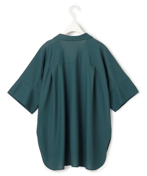 ICB（アイシービー）の「【WEB限定・洗える】シアートリコット スキッパーカットソー（Tシャツ/カットソー・レディース・ブラック系/アイボリー系/パイングリーン系・X-LARGE/LARGE）」の12枚目の写真