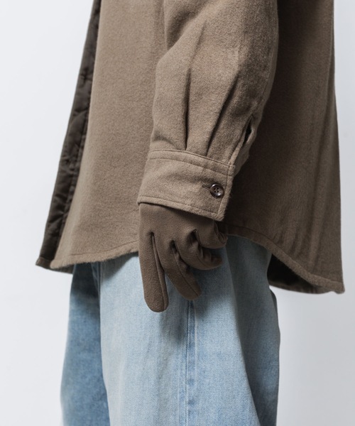 ATTACHMENT（アタッチメント）の「ストレッチ シープレザーグローブ / STRETCH SHEEP LEATHER GLOVE（手袋・メンズ・ブラック/キャメル・1/2/3）」の21枚目の写真