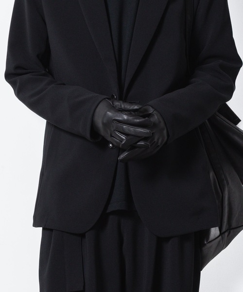 ATTACHMENT（アタッチメント）の「ストレッチ シープレザーグローブ / STRETCH SHEEP LEATHER GLOVE（手袋・メンズ・ブラック/キャメル・1/2/3）」の20枚目の写真