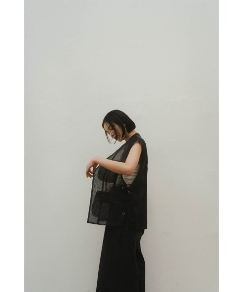 sheer undulate gillet (unisex)（ベスト）｜Knuth Marf