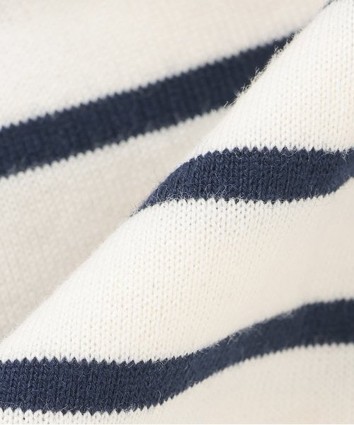 Sophie la girafe（ソフィーラジラフ）の「ボーダーセーラーショートオール（ロンパース・キッズ・ネイビー/グレー・80ｃｍ/70cm）」の5枚目の写真