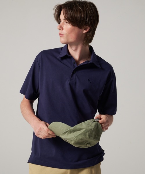 Eddie Bauer(エディーバウアー)の「ジャージー ポロシャツ(ポロシャツ・メンズ・ネイビー/ホワイト/グレー・M/L/XL/XXL/S)」の1枚目の写真
