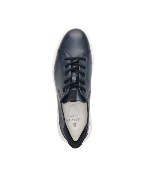LANVIN en Bleu(ランバンオンブルー)の「【Quick Fit搭載】ランバンオンブルー LANVIN en Bleu カジュアルレザースニーカー 86579(スニーカー・メンズ・ブラック/ネイビー/ホワイト・26cm/25.5cm/25cm/24.5cm/26.5cm/27cm)」の22枚目の写真