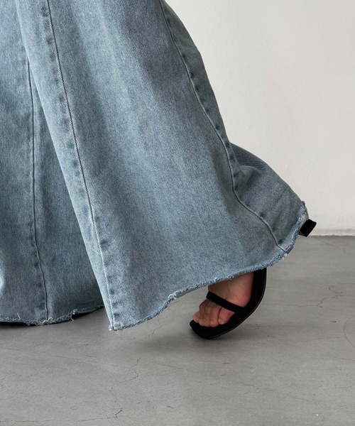 canal jean切替カットオフデニムパンツ CANAL JEAN｜diggity(ディギティ) 切替カットオフデニムパンツ