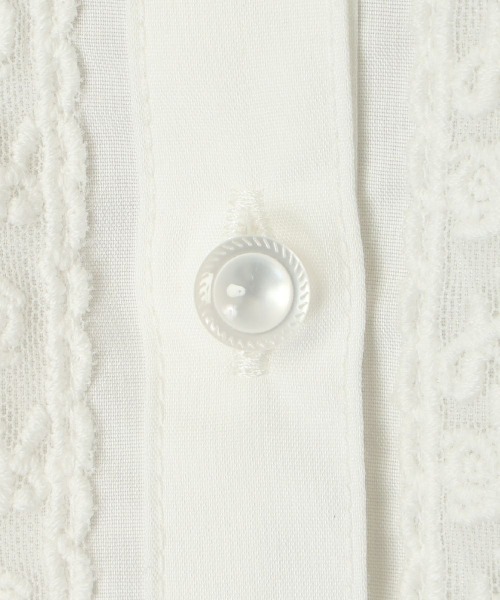 F i.n.t（フィント）の「レースピンタック使い半袖ブラウス/ fint　フィント　夏服（シャツ/ブラウス・レディース・ライトベージュ/オフホワイト・FREE）」の18枚目の写真