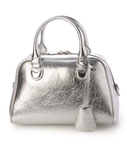 cache cache（カシュ カシュ）の「カシュカシュ cachecache / アソート合皮ボストンバッグ（ボストンバッグ・レディース・パイソン/シルバー・FREE）」の3枚目の写真