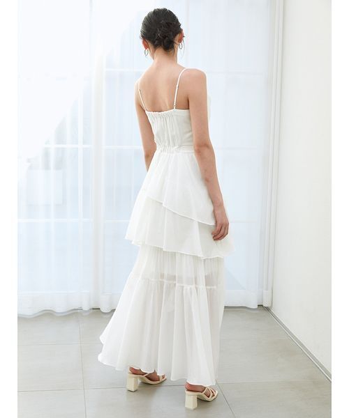 SNIDEL（スナイデル）の「アシメントリーティアードキャミ