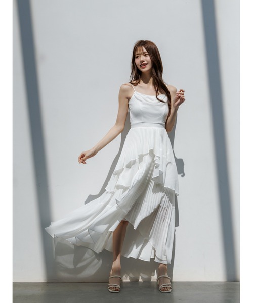 アシメントリーティアードキャミワンピース（ワンピース）｜SNIDEL