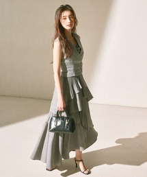 SNIDEL | アシメントリーティアードキャミワンピース(ワンピース)