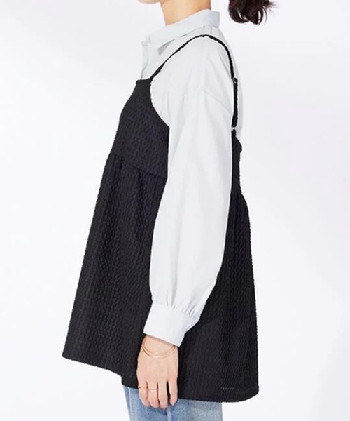 BELLUNA PLUS(ベルーナ)の「ジャカード素材ペプラムビスチェ(キャミソール・レディース・ブラック/ブラウン・X-LARGE/LARGE/MEDIUM)」の19枚目の写真