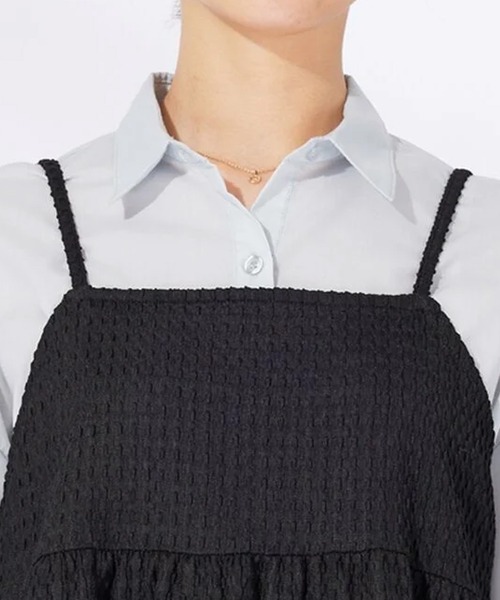 BELLUNA PLUS(ベルーナ)の「ジャカード素材ペプラムビスチェ(キャミソール・レディース・ブラック/ブラウン・X-LARGE/LARGE/MEDIUM)」の21枚目の写真