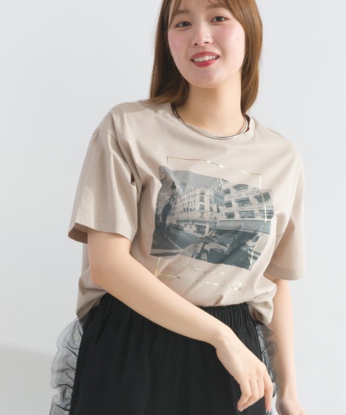 セール】フォトプリントシルケットTシャツ（Tシャツ/カットソー