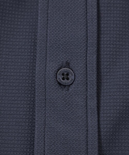 MACKINTOSH PHILOSOPHY（ﾏｯｷﾝﾄｯｼｭ ﾌｨﾛｿﾌｨｰ）の「【TROTTER with FREEZE TECH】トロッター ボタンダウンポロシャツ　氷撃プリントトリコット（ポロシャツ・メンズ・ホワイト/ダークネイビー・40/38）」の9枚目の写真