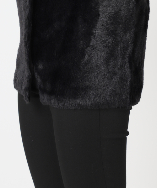 JOURNAL STANDARD(ジャーナルスタンダード)の「《追加》ダブルフェイスフェザークルーネックベスト(ベスト・レディース・ブラウン/ベージュ/ブラック・FREE)」の15枚目の写真