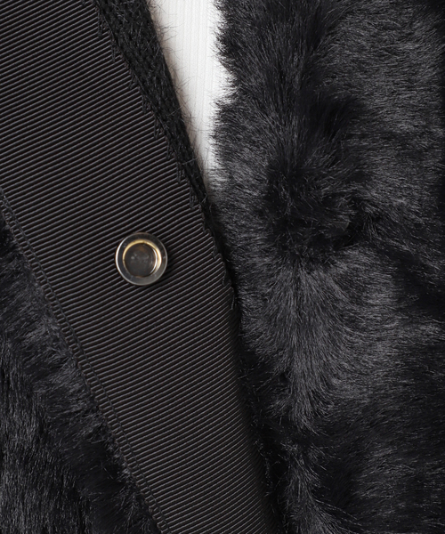 JOURNAL STANDARD(ジャーナルスタンダード)の「《追加》ダブルフェイスフェザークルーネックベスト(ベスト・レディース・ブラウン/ベージュ/ブラック・FREE)」の11枚目の写真