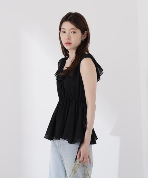 PROPORTION BODY DRESSING（プロポーションボディドレッシング）の「＜ウォッシャブル＞フリルギャザーブラウス / 1215210708（シャツ/ブラウス・レディース・ブラウン/カーキ/ブラック・FREE）」の21枚目の写真