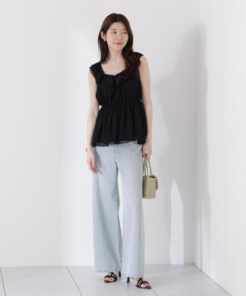 PROPORTION BODY DRESSING（プロポーションボディドレッシング）の「＜ウォッシャブル＞フリルギャザーブラウス / 1215210708（シャツ/ブラウス・レディース・ブラウン/カーキ/ブラック・FREE）」の22枚目の写真